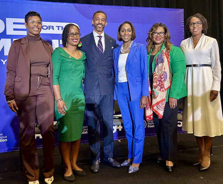 Rev. Kimberly Williams at a panel called “One Size Does Not Fit All” on resilience in the community health workforce. The panel was sponsored by Johnson & Johnson.