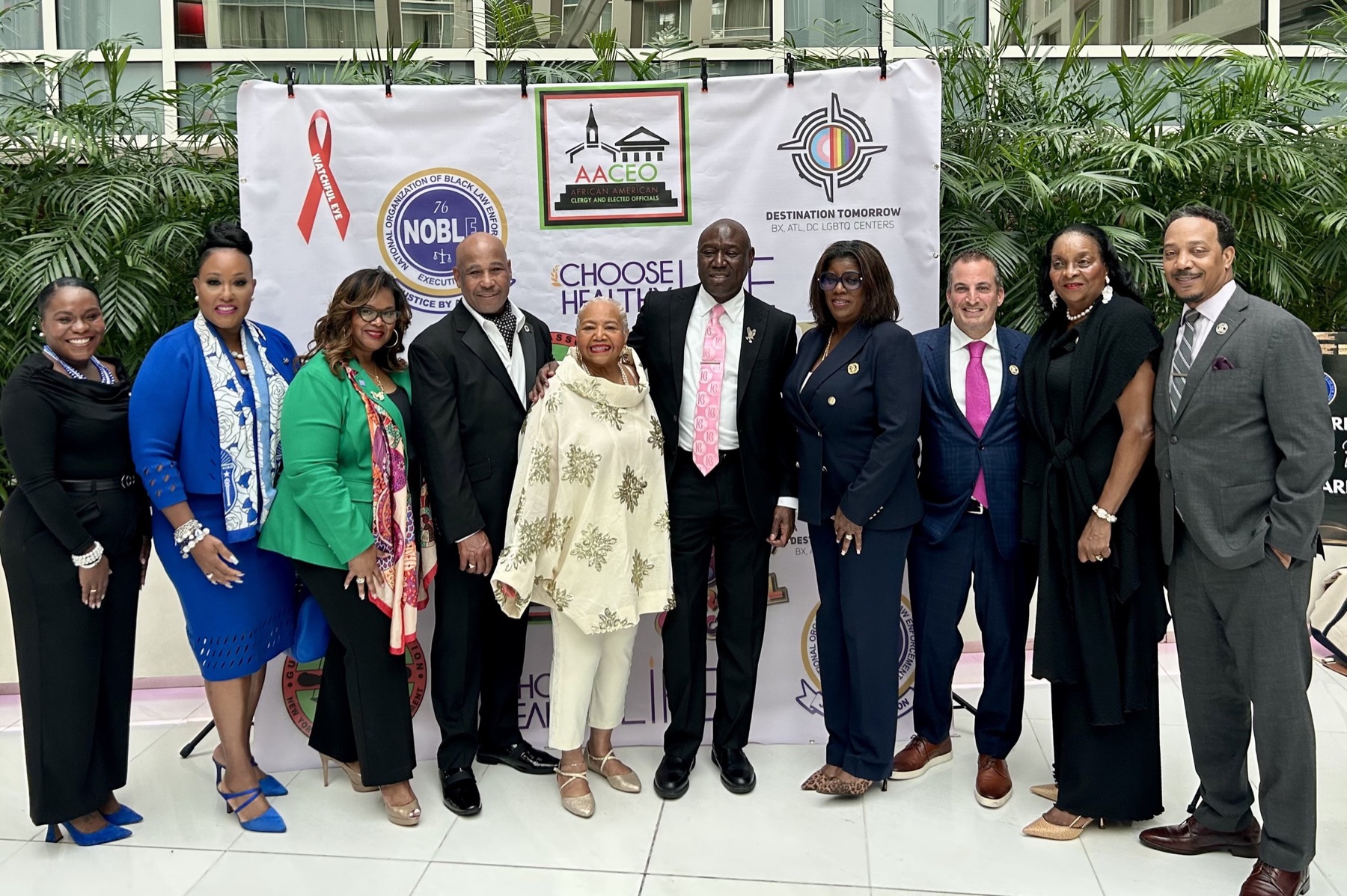 CHL Leadership Rev. Kimberly L. Williams and Debra Fraser-Howze with congressional and community organization leaders