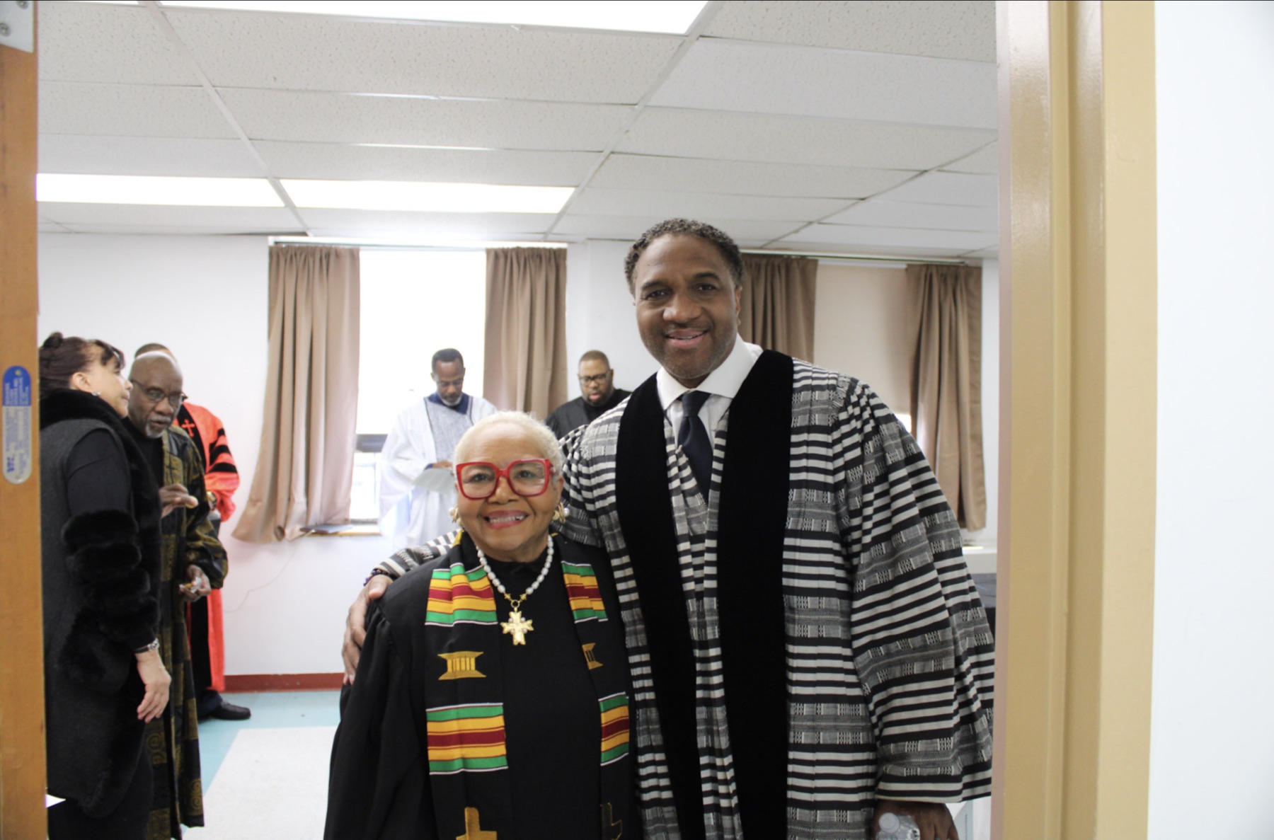 CHL Founder Debra Fraser-Howze with CHL New York Clergy Leader Rev. Lawrence Aker III before the event