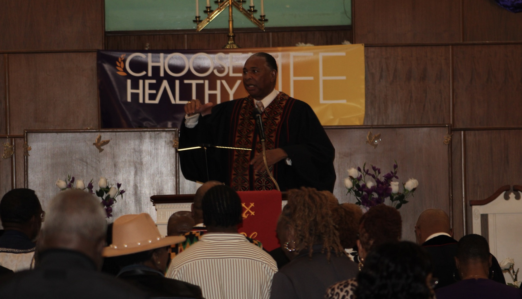 CHL Special Advisor Rev. Jacques A. DeGraff delivers the Blessing of the Healers