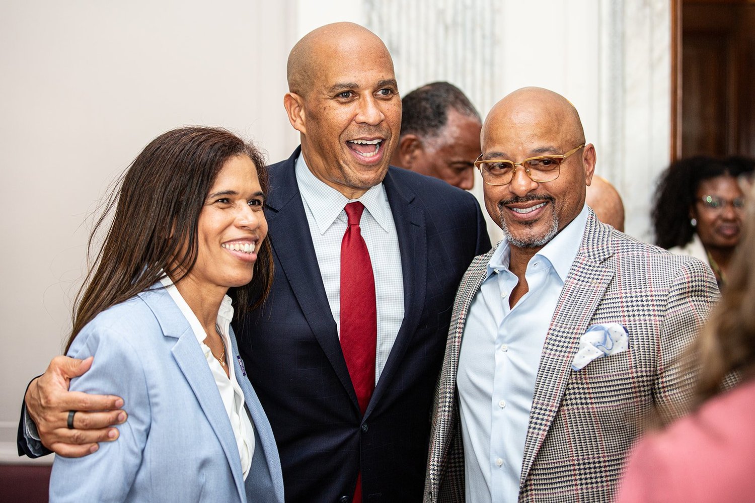 Sen. Cory Booker (NJ) with CHL Partner Ruth Clements, President East Region, Quest Diagnostics