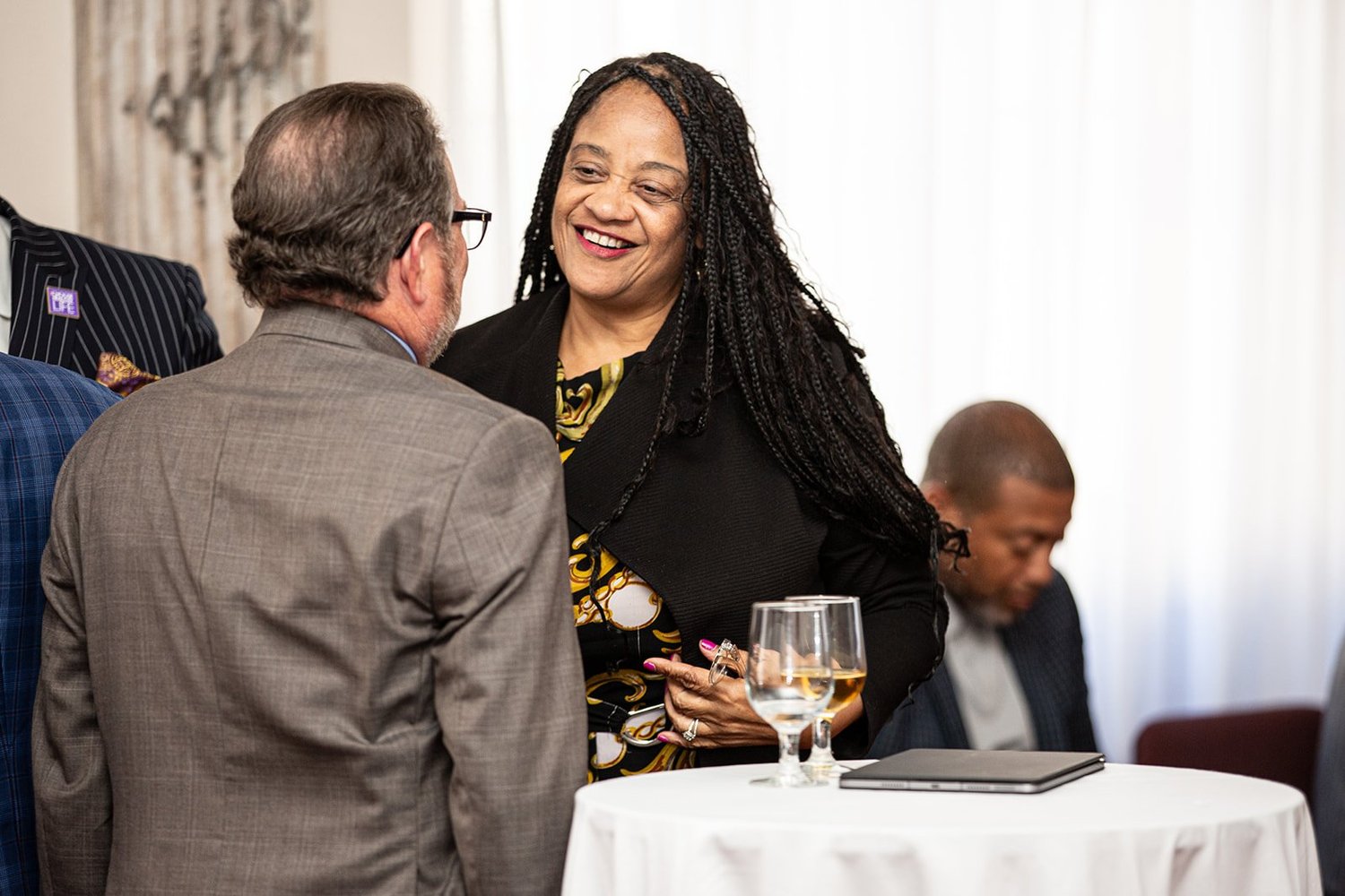 CHL Chief Operating Officer Ron Ticho with Rev. Que English, Director of HHS Center for Faith-Based and Neighborhood Partnerships and CHL Supporter