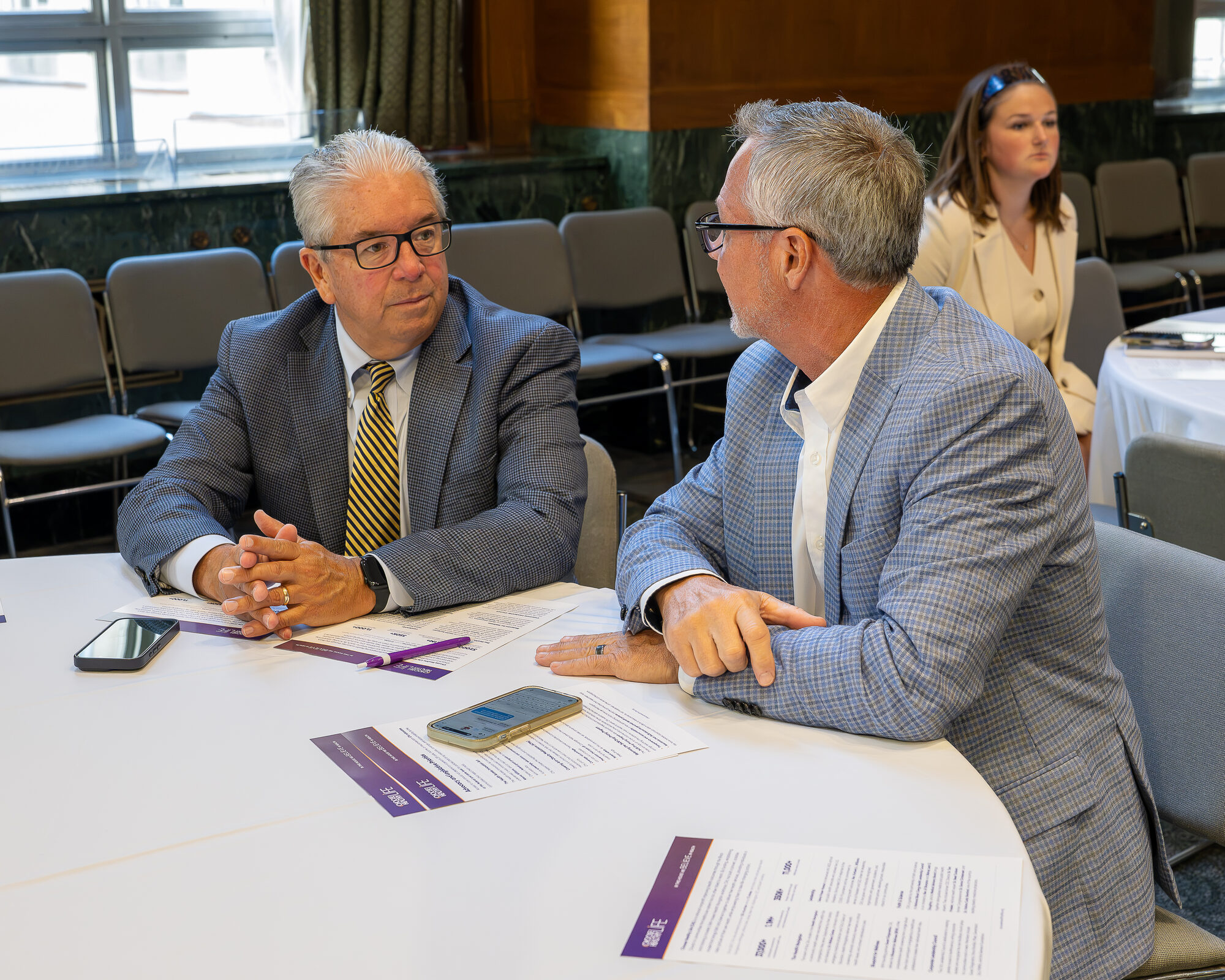 CHL Corporate Leadership Council partners Grant Cale and Paul Madrazo of Bristol Myers Squibb