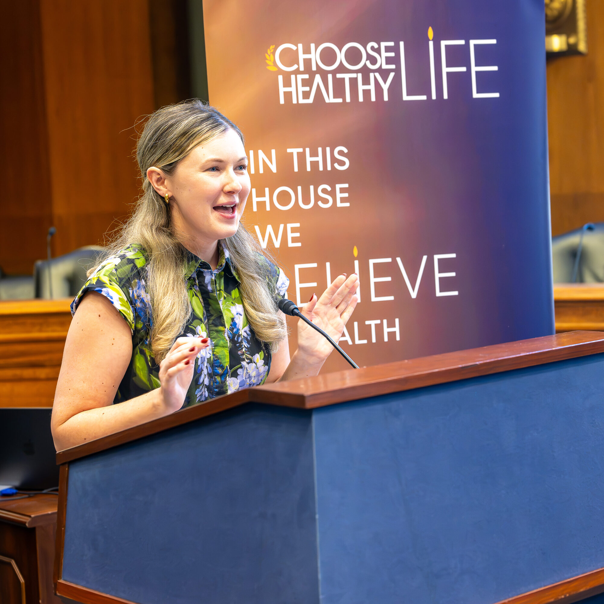 Gabi Vesey delivers remarks on behalf of Sen. Rev. Raphael Warnock (GA)