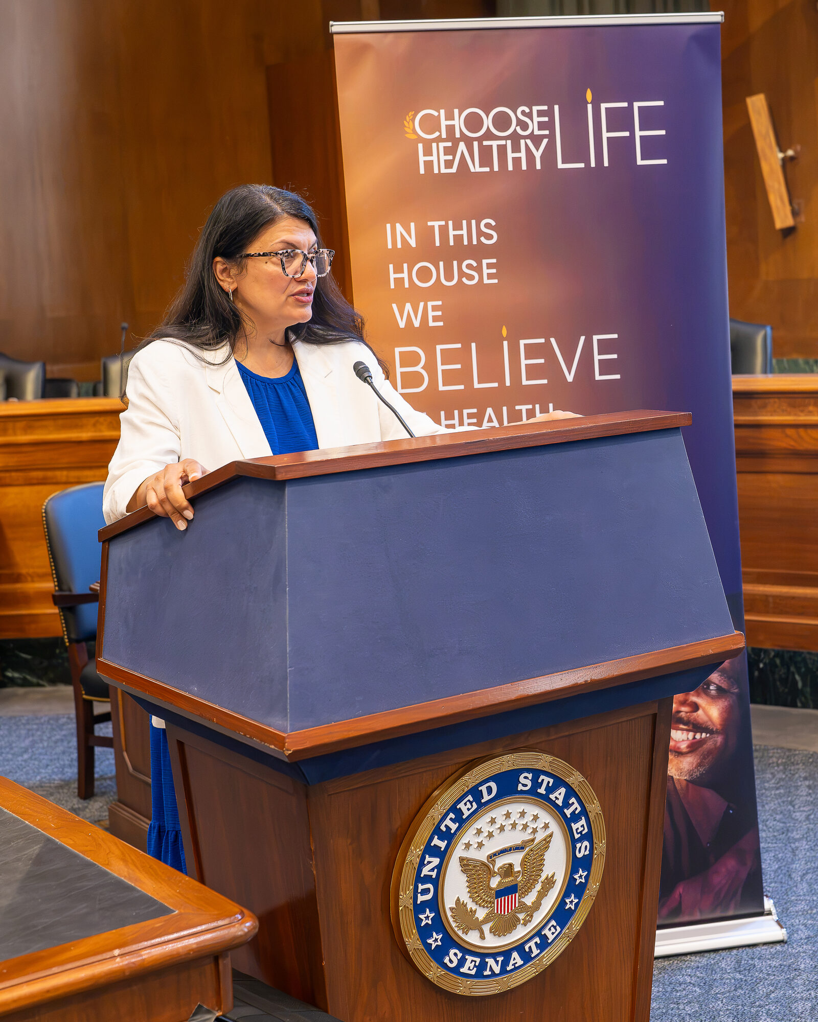 Rep. Rashida Tlaib (MI-12) delivers remarks