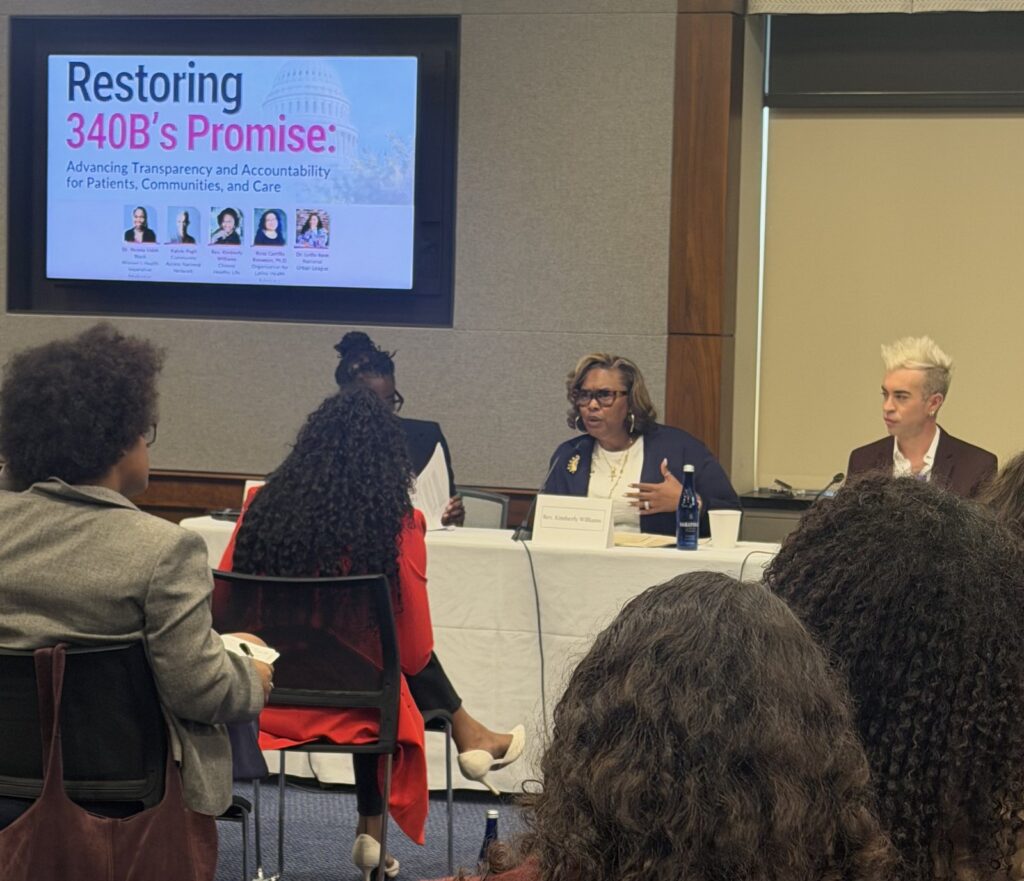 Rev. Kimberly L. Williams speaks at the BWHI Restoring 340B’s Promise briefing